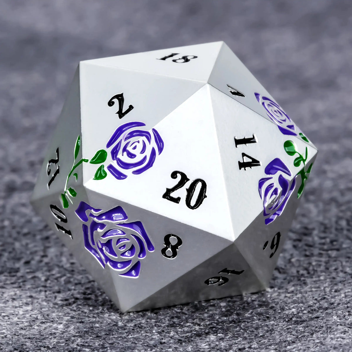 Metal DND Dice Set – Rose Metal DND Dice D20 Valentine's Day Gift