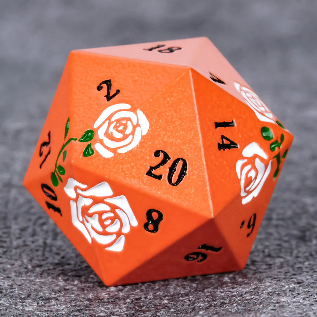 Metal DND Dice Set – Valentine's Day DND Dice Gift - Rose Metal Dice Set