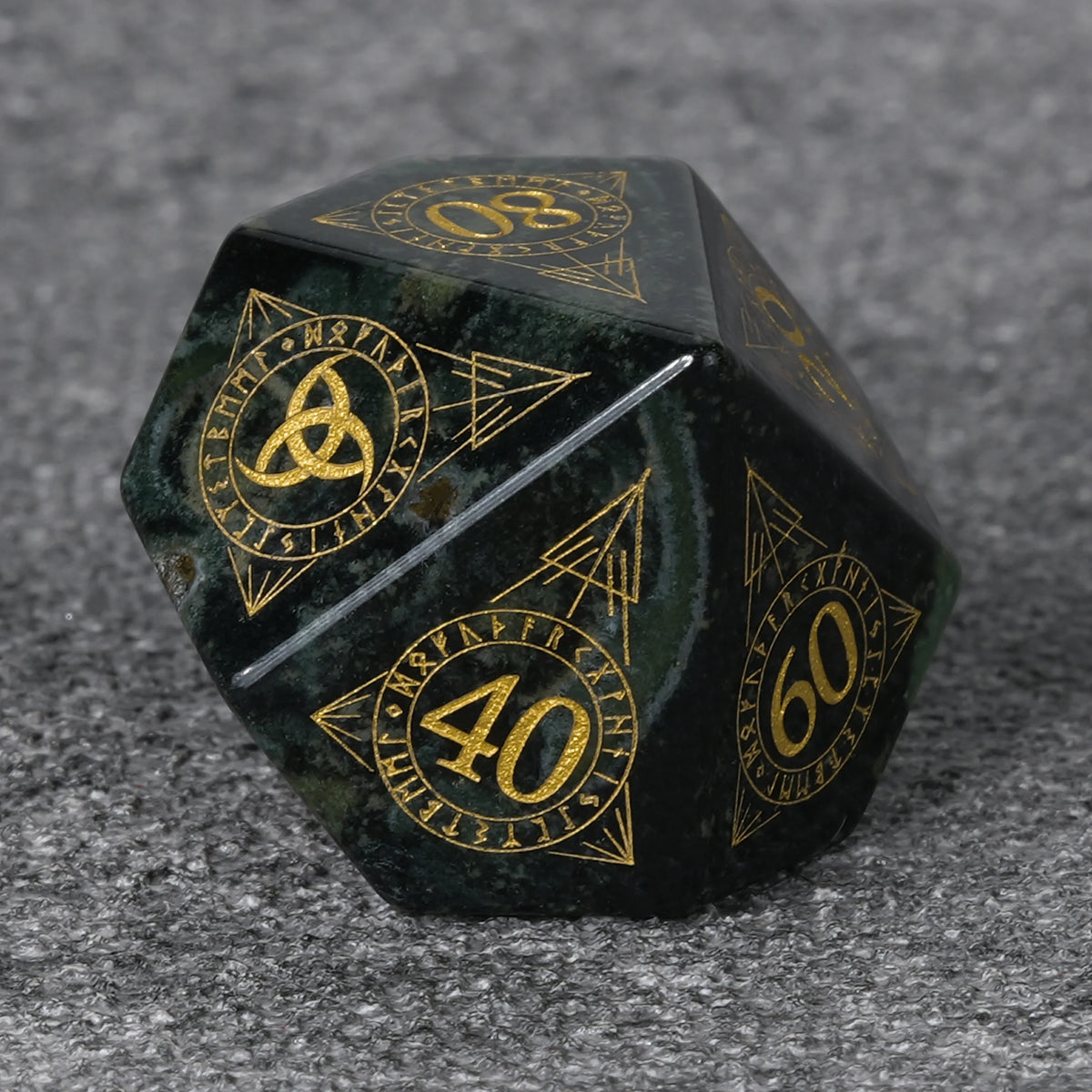 Moss Mystical Gemstone RPG Dice Set – alternate product view