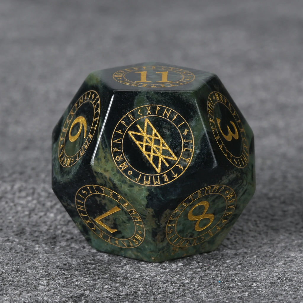 Moss Mystical Gemstone RPG Dice Set – alternate product view