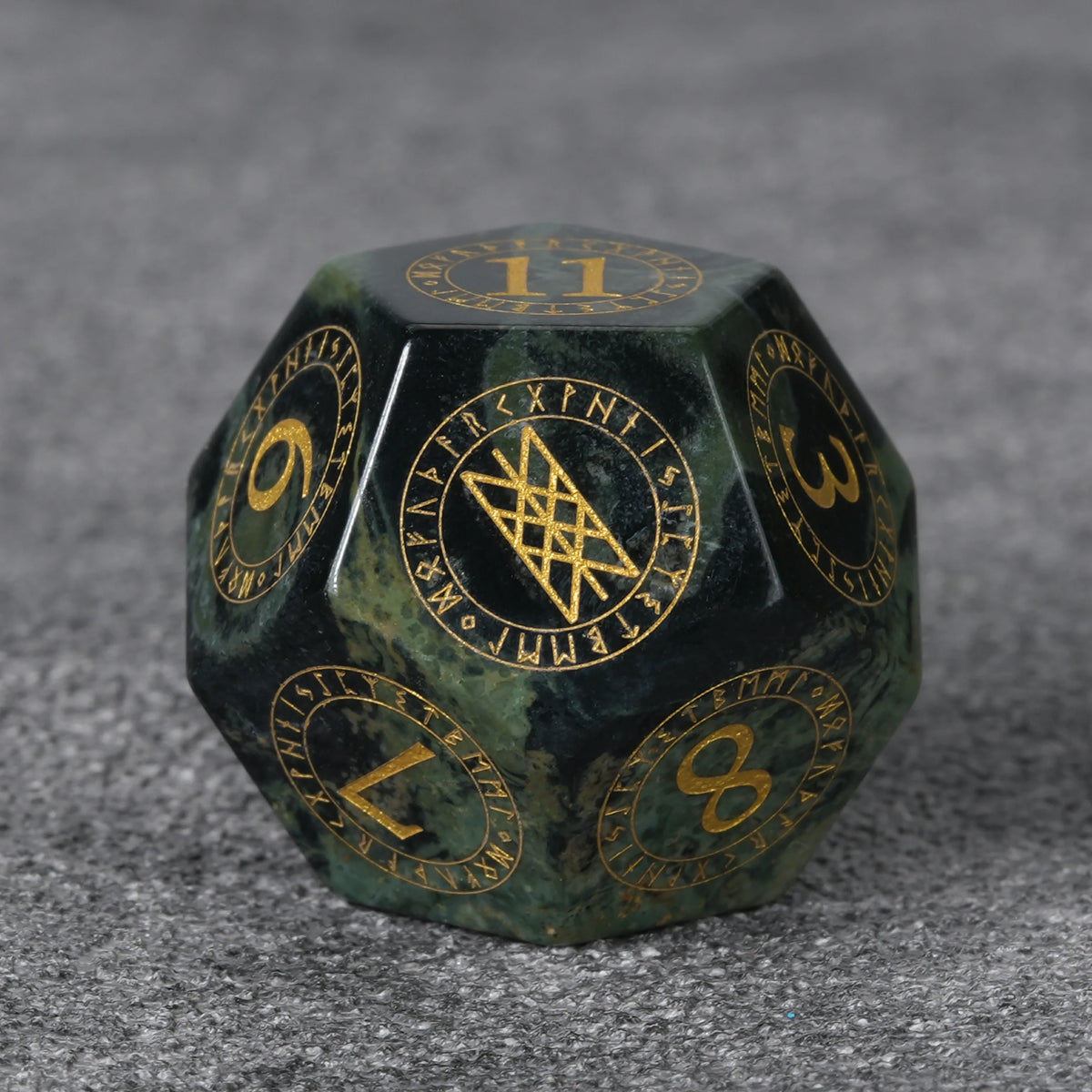 Moss Mystical Gemstone RPG Dice Set – alternate product view
