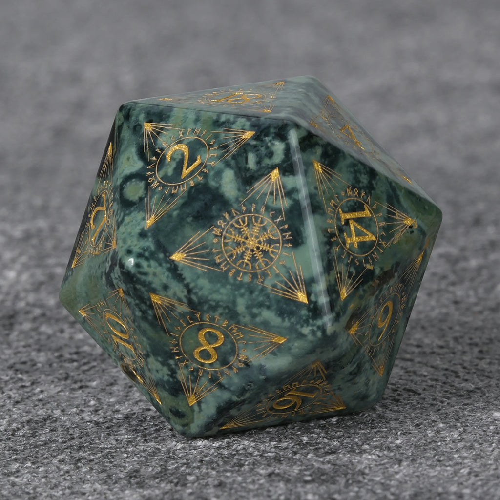 Moss Mystical Gemstone RPG Dice Set – alternate product view