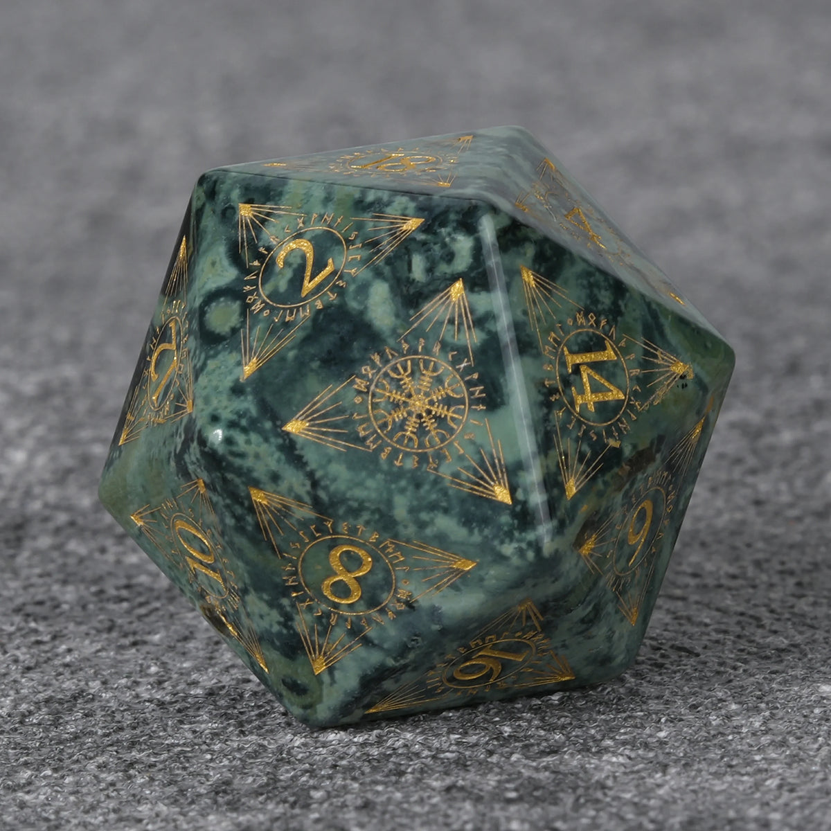 Moss Mystical Gemstone RPG Dice Set – alternate product view
