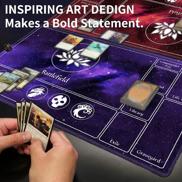 MTG Playmat Gaming Playmat – Starry Sky MTG Playmat — Waterproof Mouse Pad Designed for Card Games, Featuring a Unique