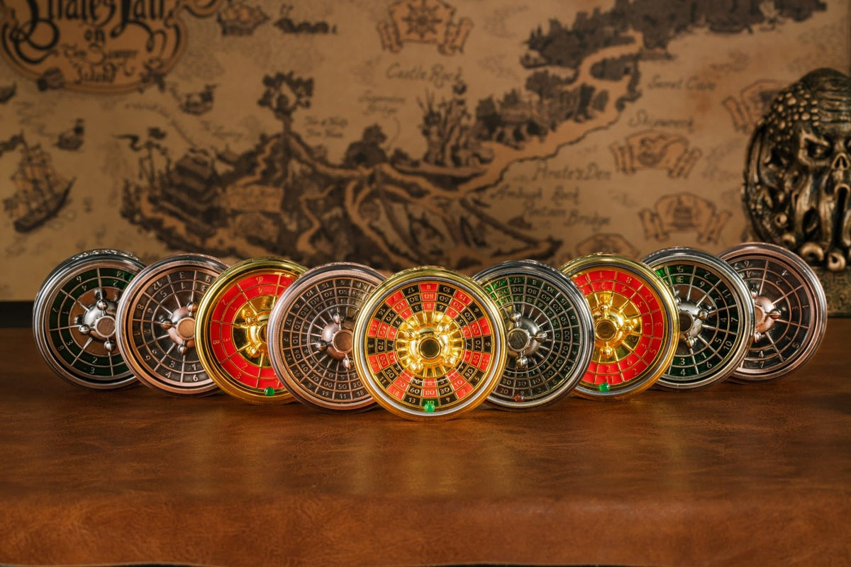 Multi Functional Metal Bullet Dice Set – Spinner – Dice Spinner — Multi - Functional Metal Wheel of Fortune DND Dice