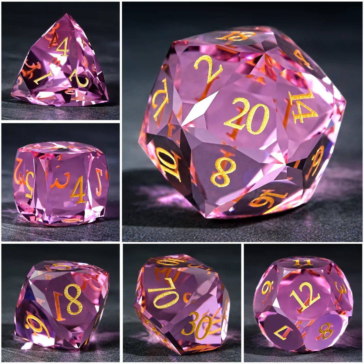Multi Sided Gemstone DND Dice Set – alternate product view