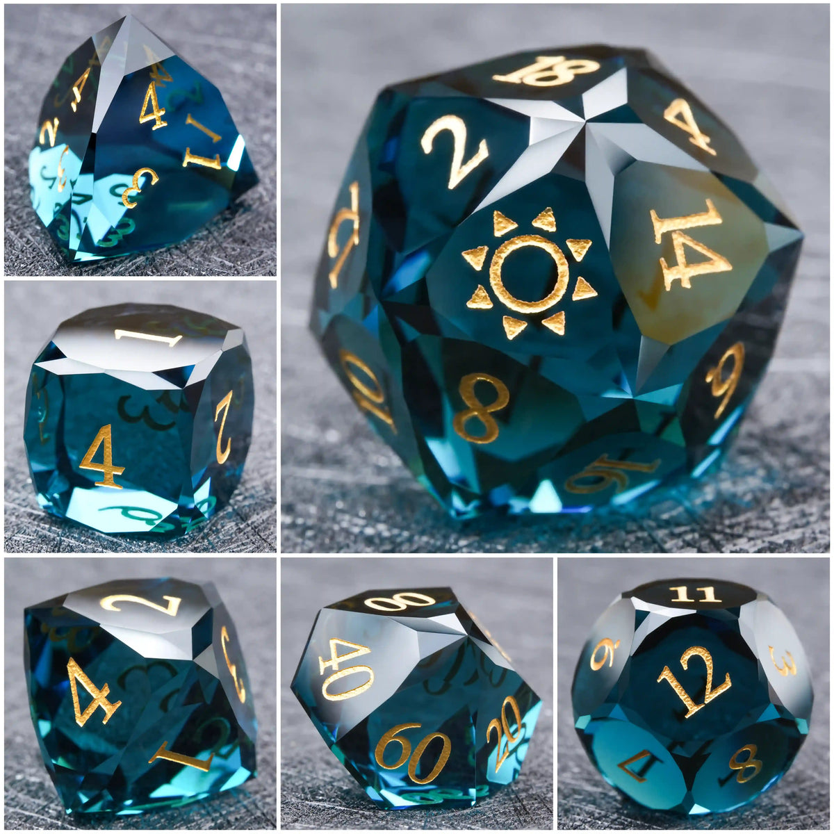 Multi Sided Gemstone DND Dice Set – alternate product view