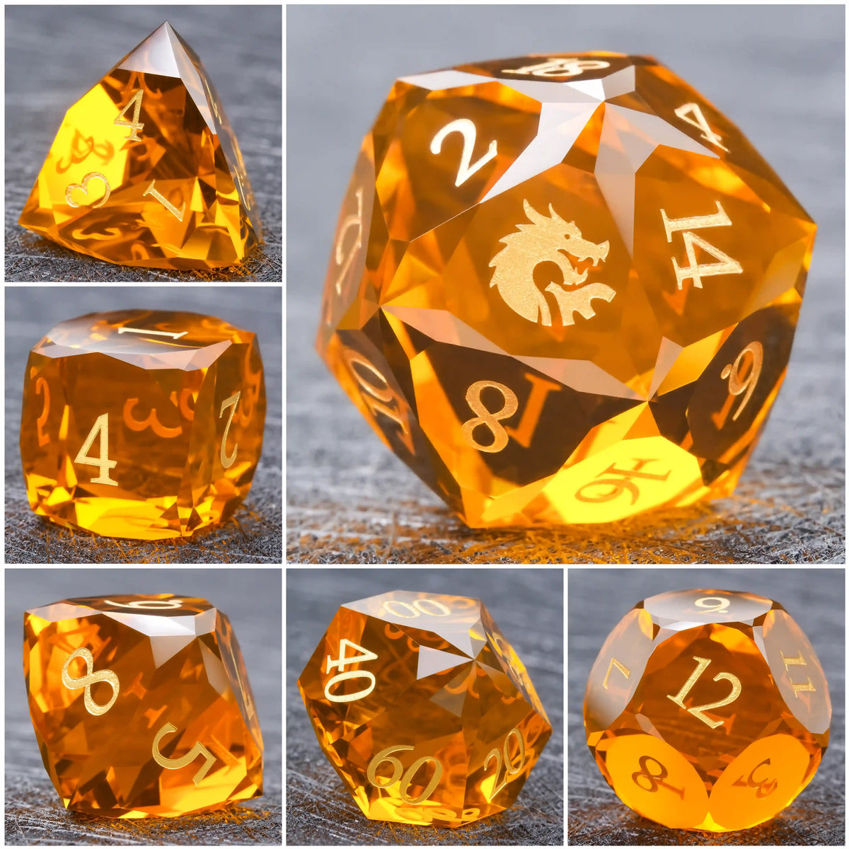 Multi Sided Gemstone DND Dice Set – alternate product view