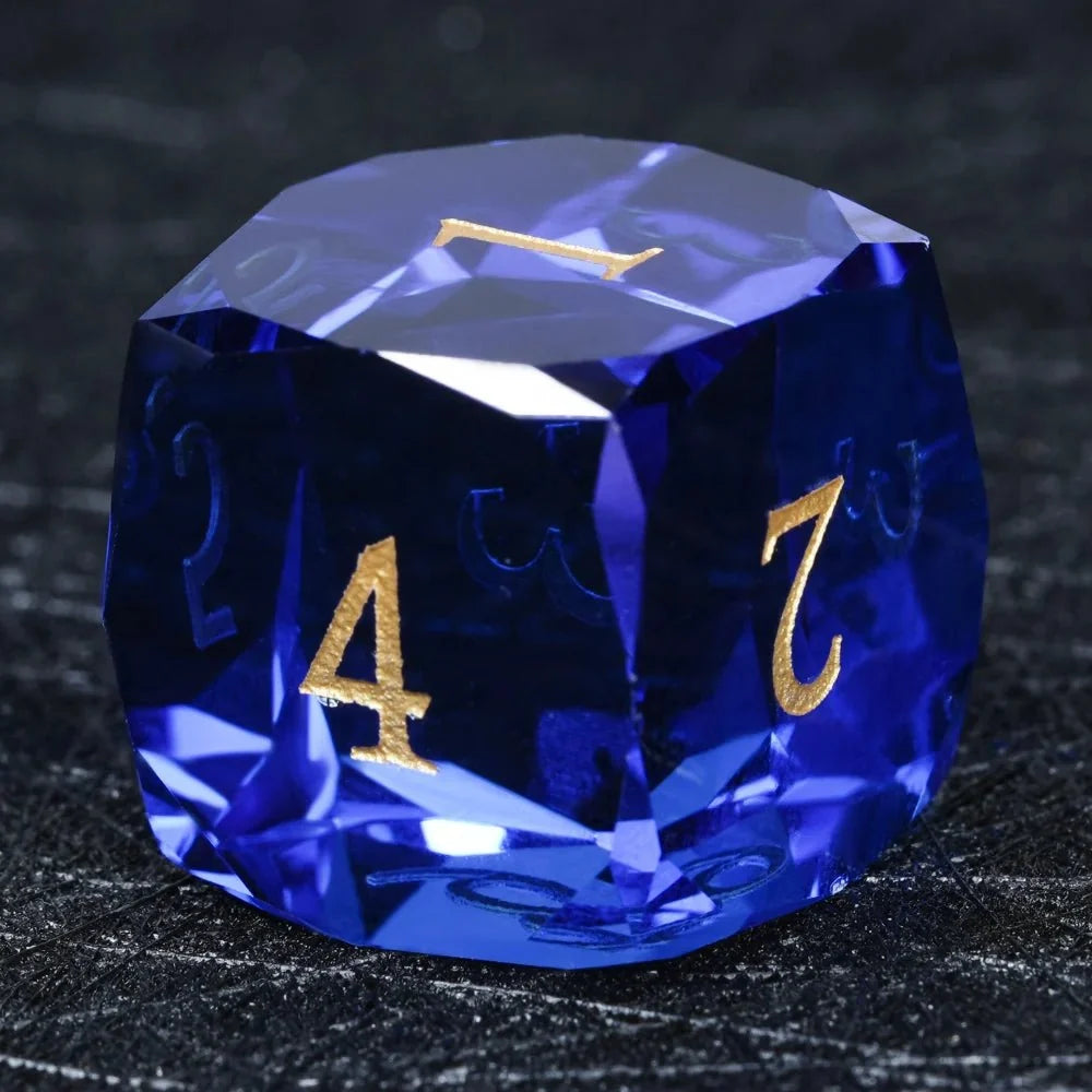 DND Dice - Diamond Cut Sapphire Multi - Sided Dice Set - NPCDICE