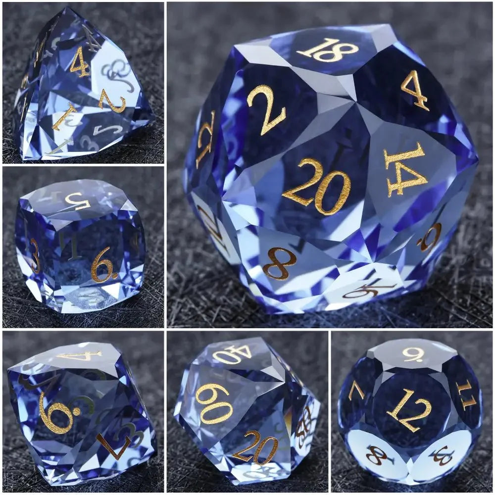 DND Dice - Sapphire Multi - Sided Dice Set - NPCDICE