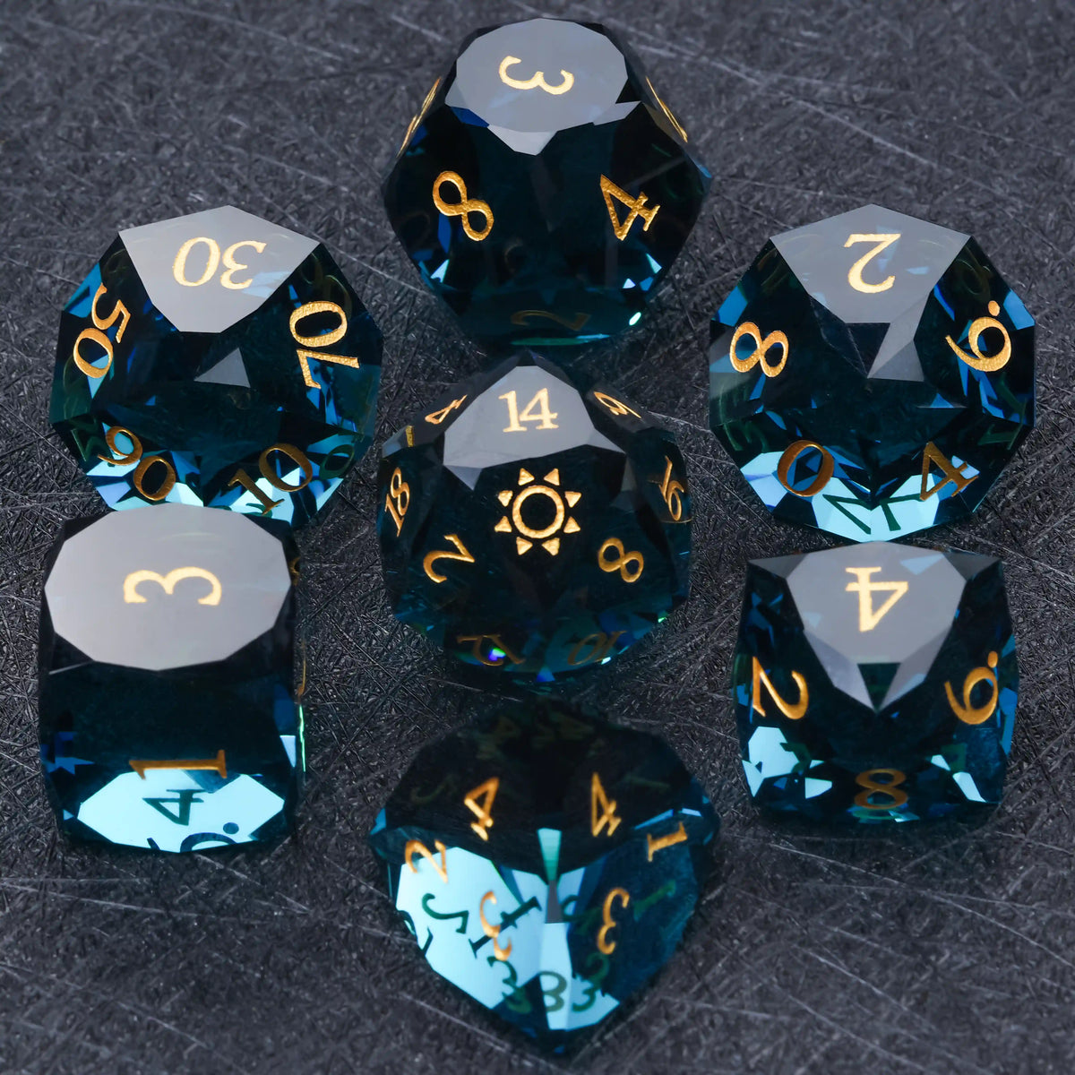 Multi Sided Gemstone DND Dice Set – alternate product view