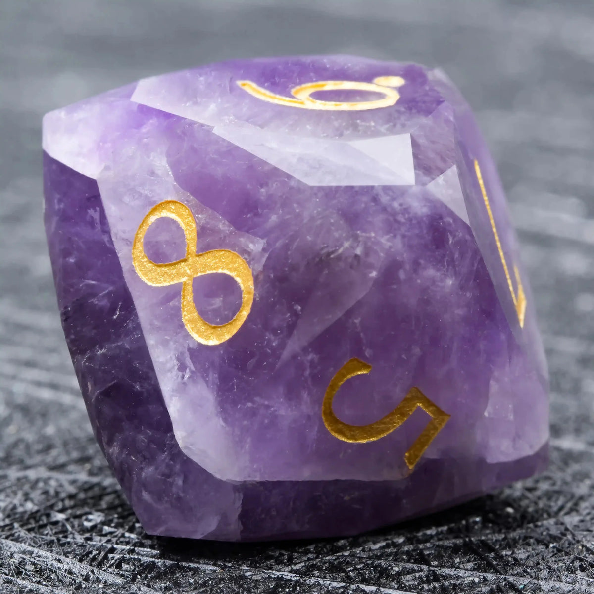 Multi Sided Natural Stone D&D Dice Set – D&D Multi - Sided Engraved Natural Gemstone Dice Set