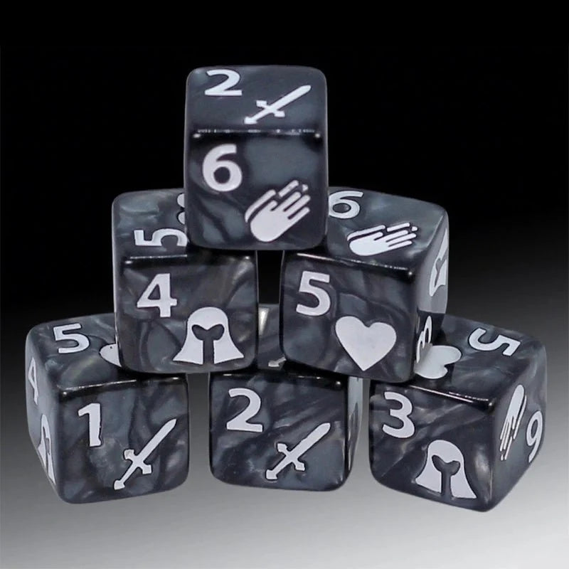 Multicolor Board Acrylic D6 Dice – DND Dice Acrylic D6 Multicolor RPG Board Game Dice