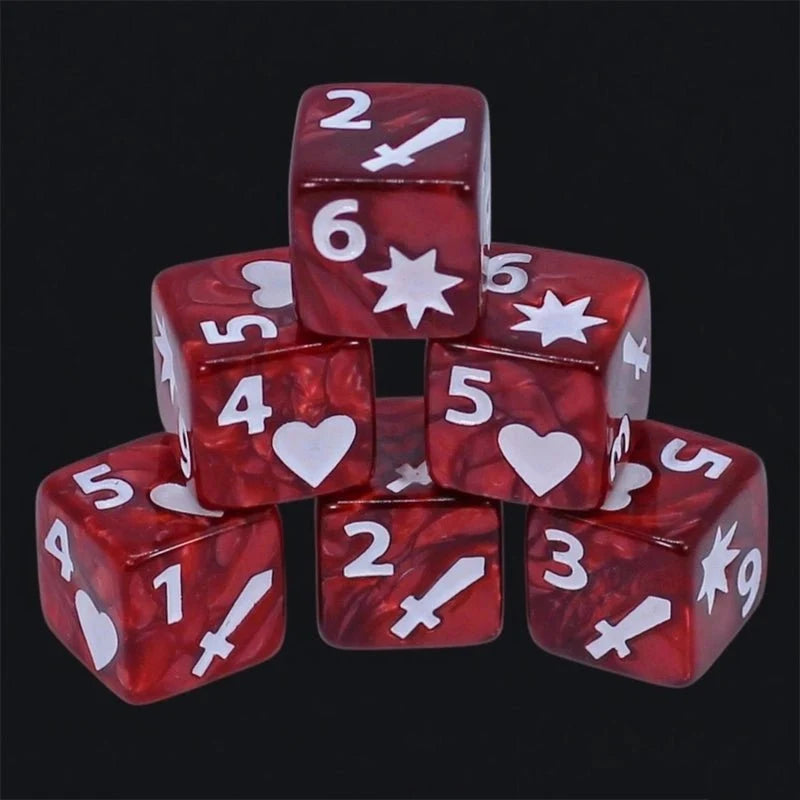 Multicolor Board Acrylic D6 Dice – DND Dice Acrylic D6 Multicolor RPG Board Game Dice