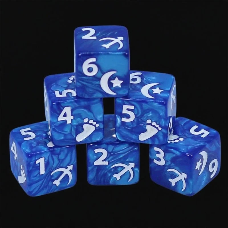 Multicolor Board Acrylic D6 Dice – DND Dice Acrylic D6 Multicolor RPG Board Game Dice