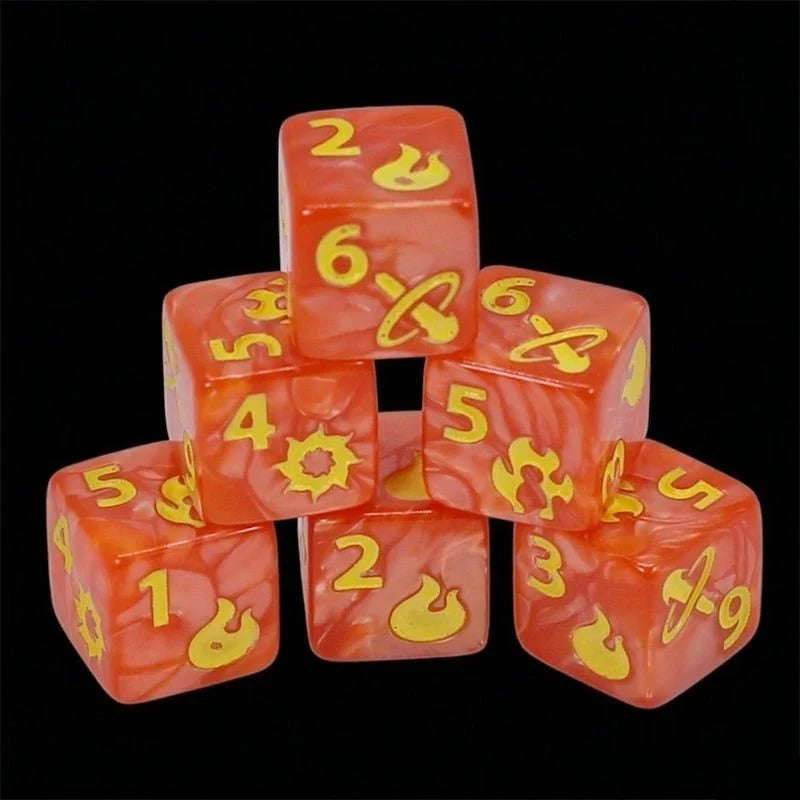 Multicolor Board Acrylic D6 Dice – DND Dice Acrylic D6 Multicolor RPG Board Game Dice