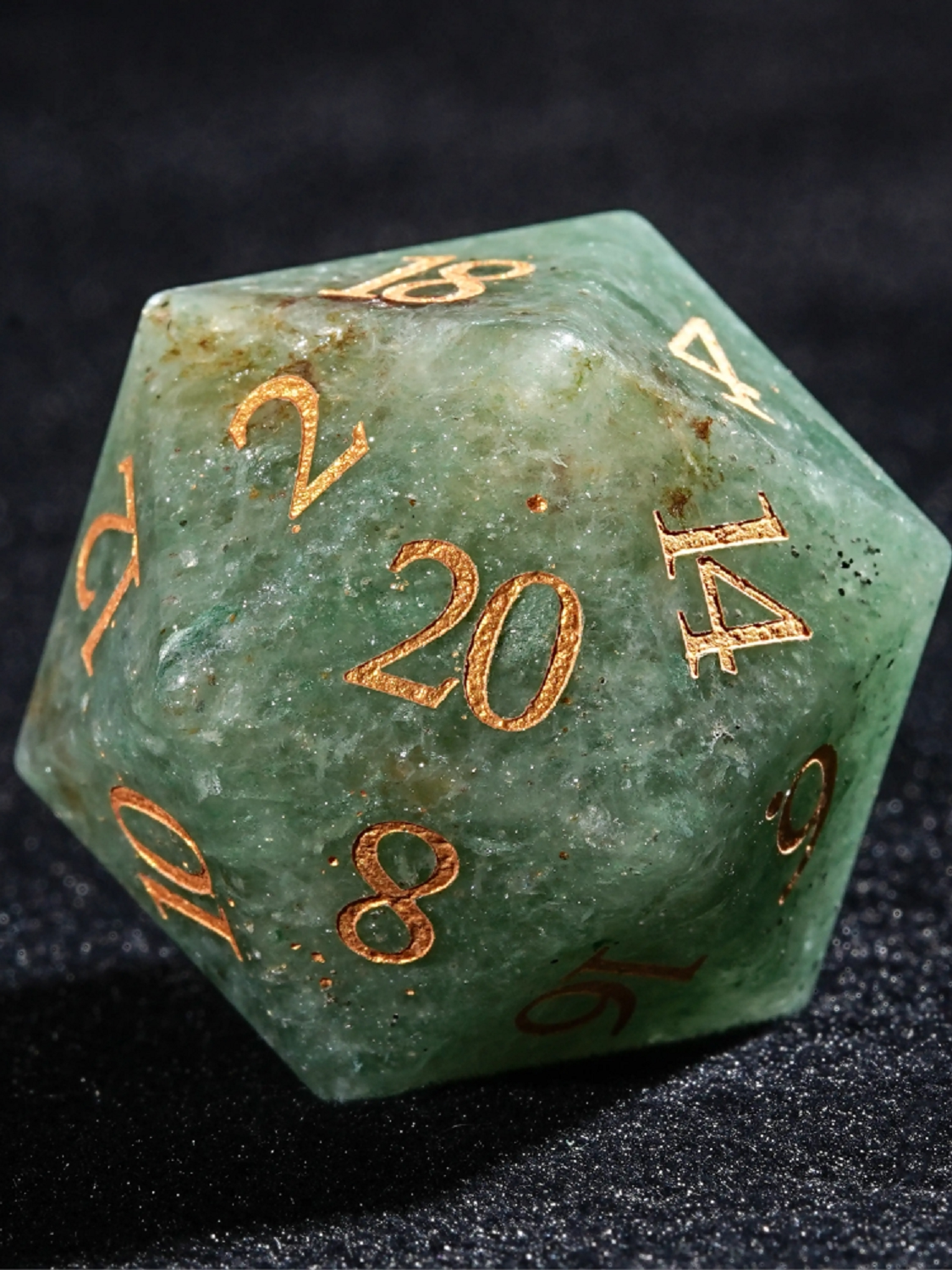 Natural Aventurine Gemstone DND Dice Set – alternate product view