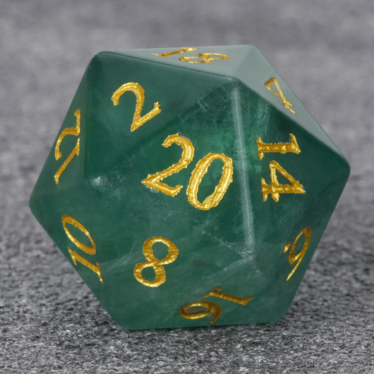 Natural Fluorite Natural Stone DND Dice Set – alternate product view
