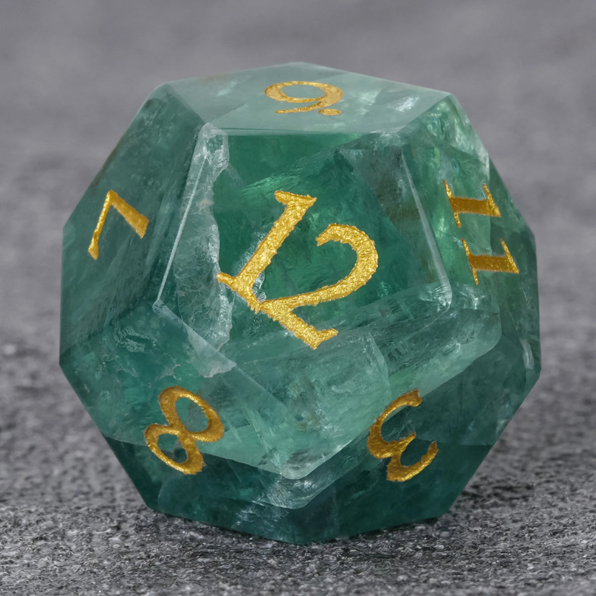 Natural Fluorite Natural Stone DND Dice Set – alternate product view