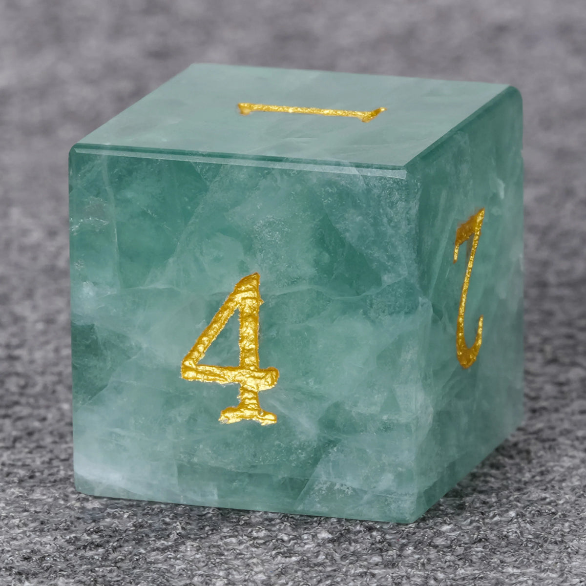 Natural Fluorite Natural Stone DND Dice Set – alternate product view