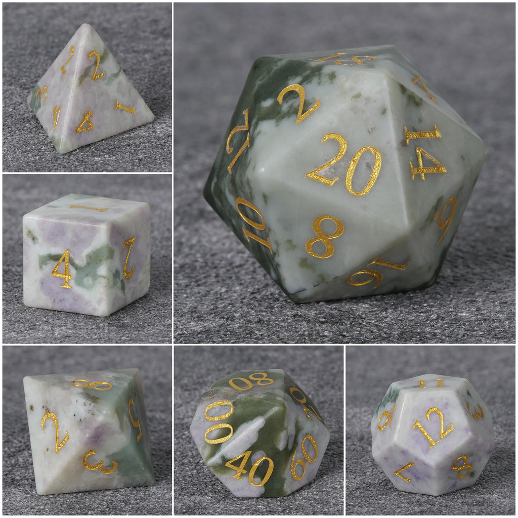 Natural Stone DND Dice Set