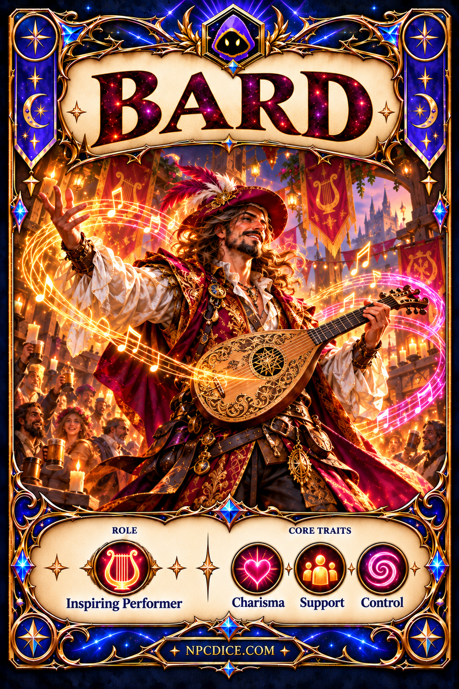 NPCDICE Bard character card
