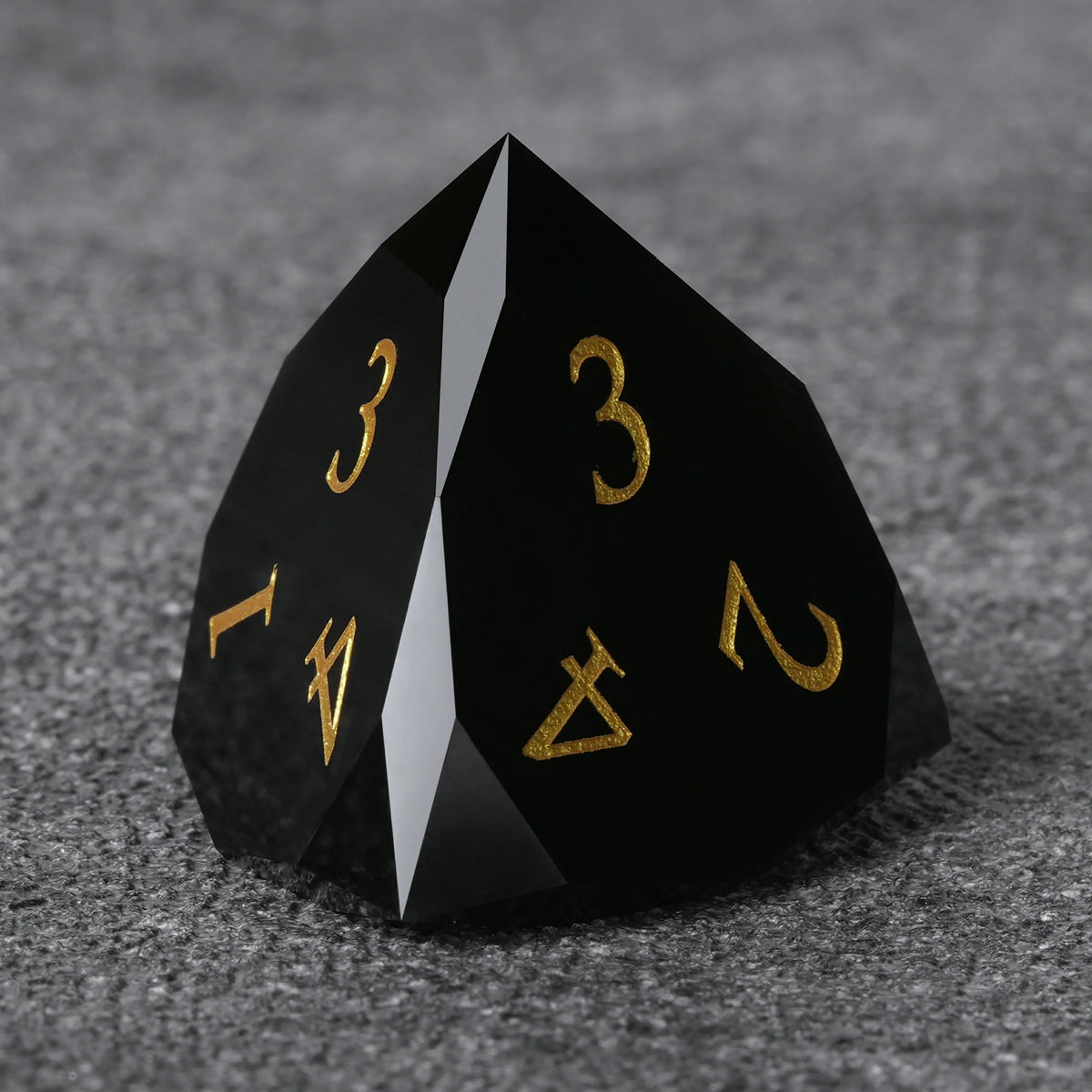 Obsidian Natural Stone DND Dice Set – alternate product view