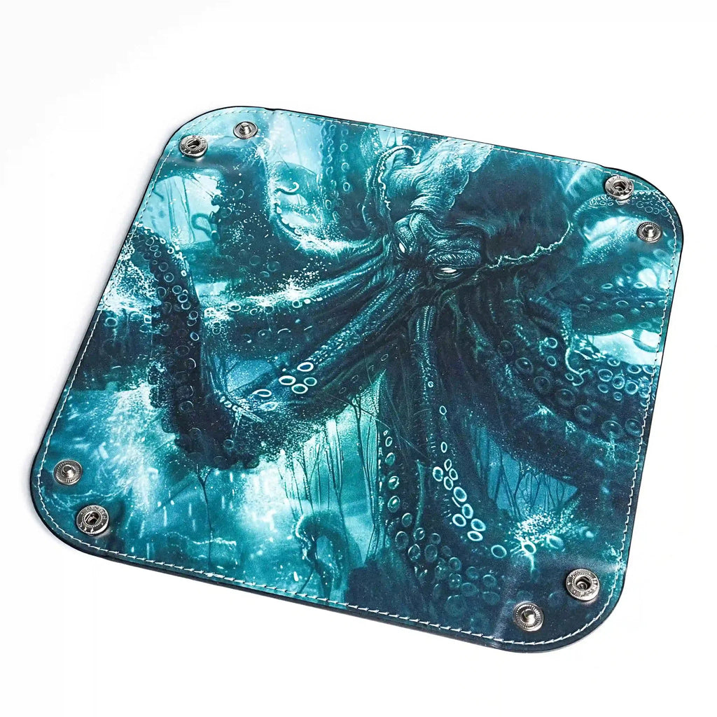 Octopus Folding Dice Tray – Cool COC Deep Sea Octopus Foldable Table Game Dice Tray