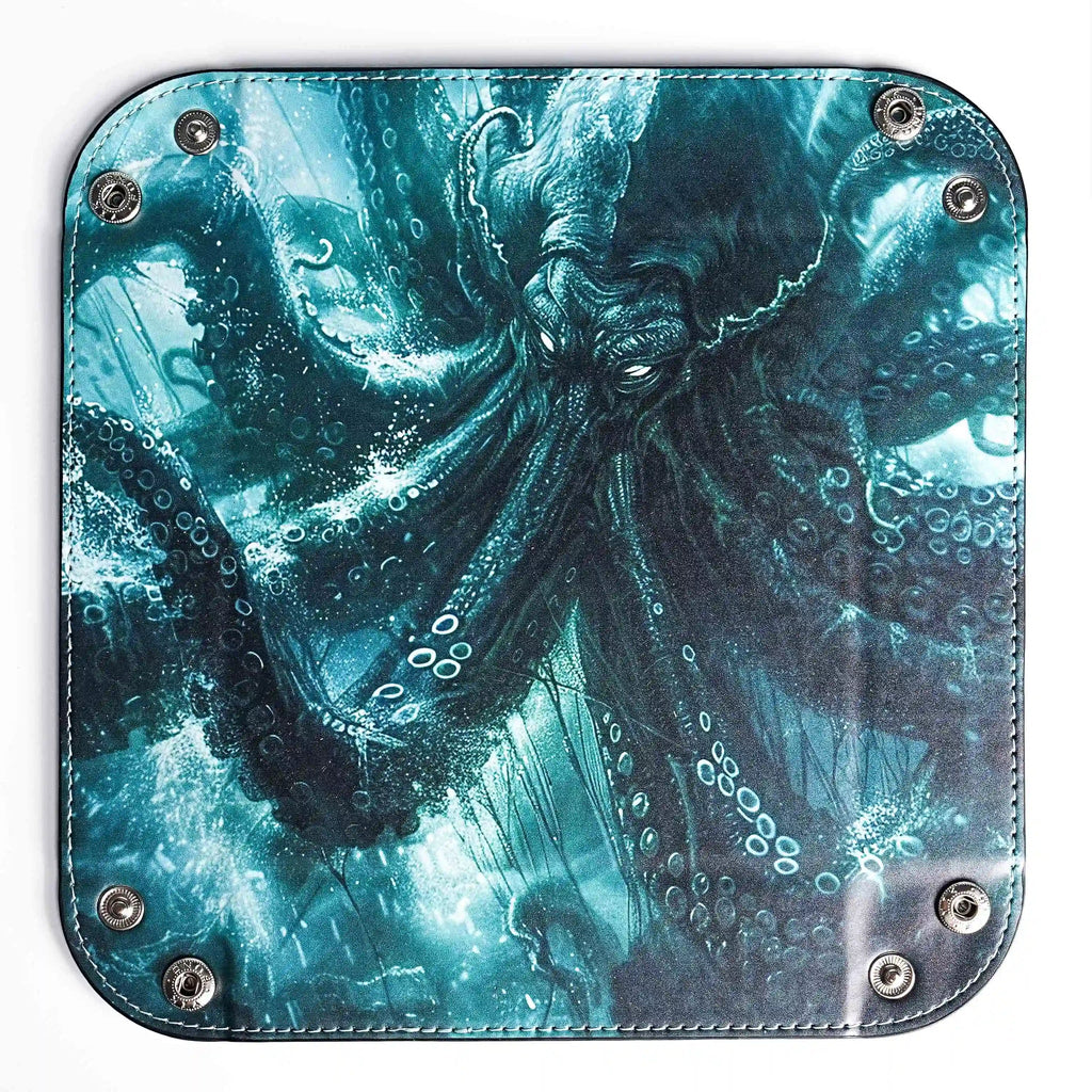 Octopus Folding Dice Tray – Cool COC Deep Sea Octopus Foldable Table Game Dice Tray