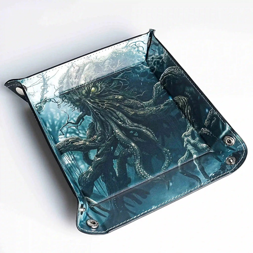 Octopus Folding Dice Tray – Cool COC Deep Sea Octopus Foldable Table Game Dice Tray