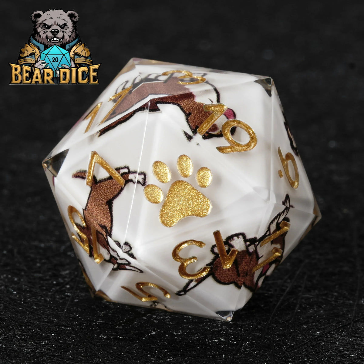 Opal Piece Resin RPG Dice Set – alternate product view