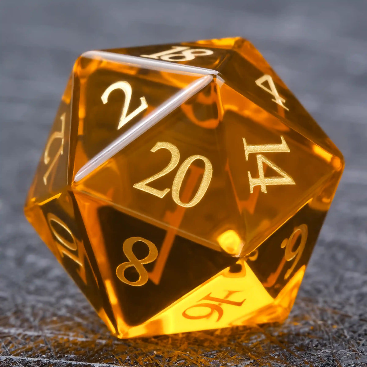 Orange Gemstone DND Dice Set