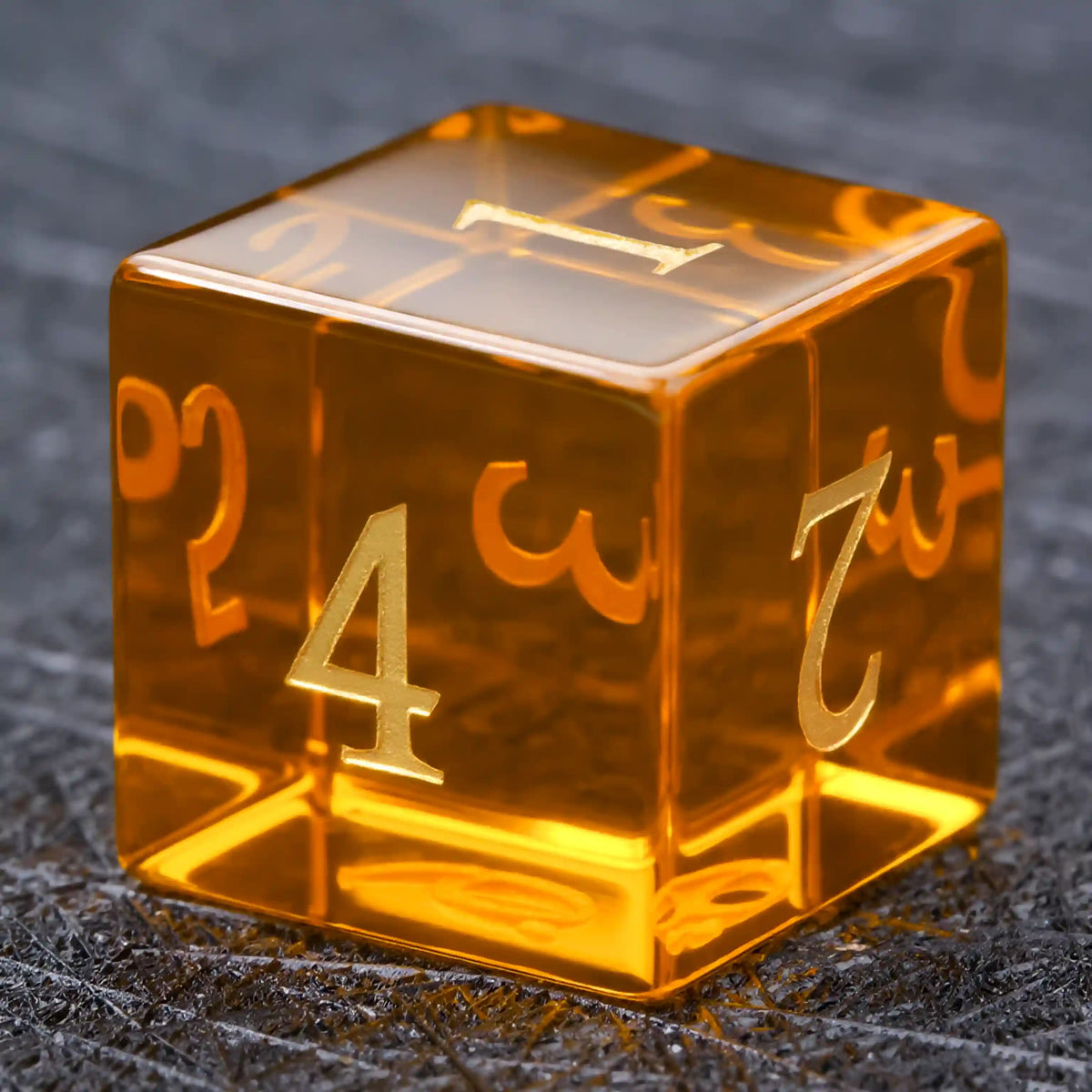 Orange Gemstone DND Dice Set – alternate product view
