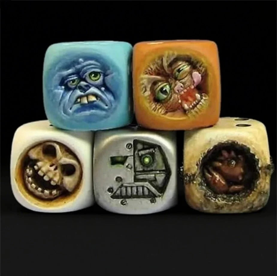 Ornaments Desktop Acrylic D6 Dice – Magic D6 dice ornaments desktop RPG dice creative ornaments