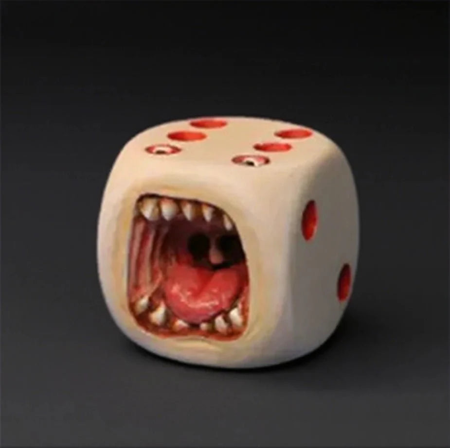 Ornaments Desktop Acrylic D6 Dice – Magic D6 dice ornaments desktop RPG dice creative ornaments