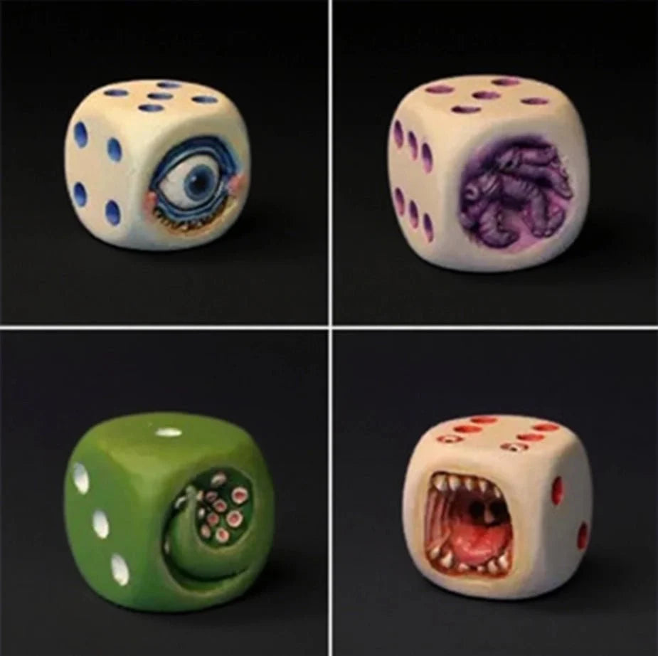 Ornaments Desktop Acrylic D6 Dice – Magic D6 dice ornaments desktop RPG dice creative ornaments
