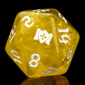 Paladin Resin RPG Dice – Kickstarter Dice – Yellow Paladin Resin Dice