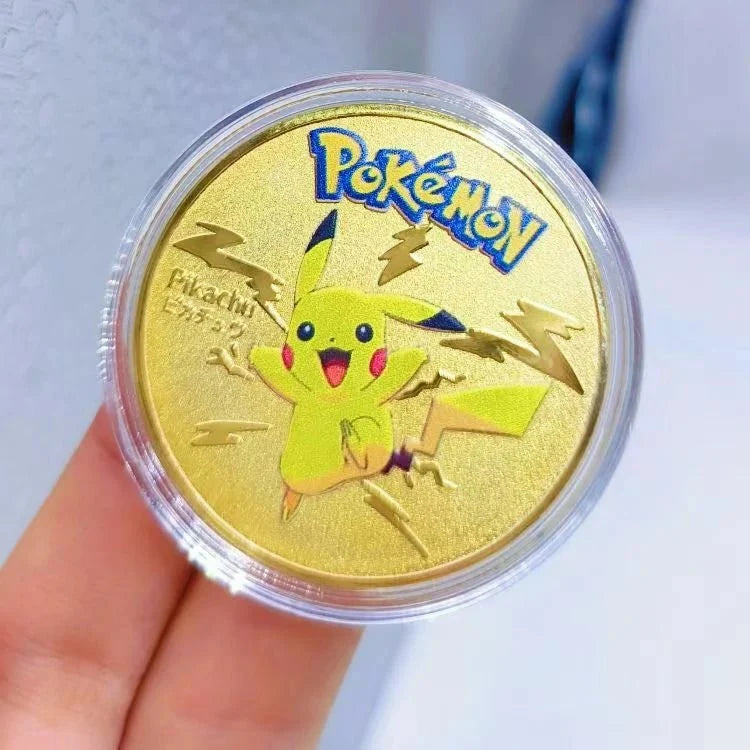 Personalized Commemorative Coin – Custom Design – Pokemon Trading – Pokémon Pikachu Gold Coin