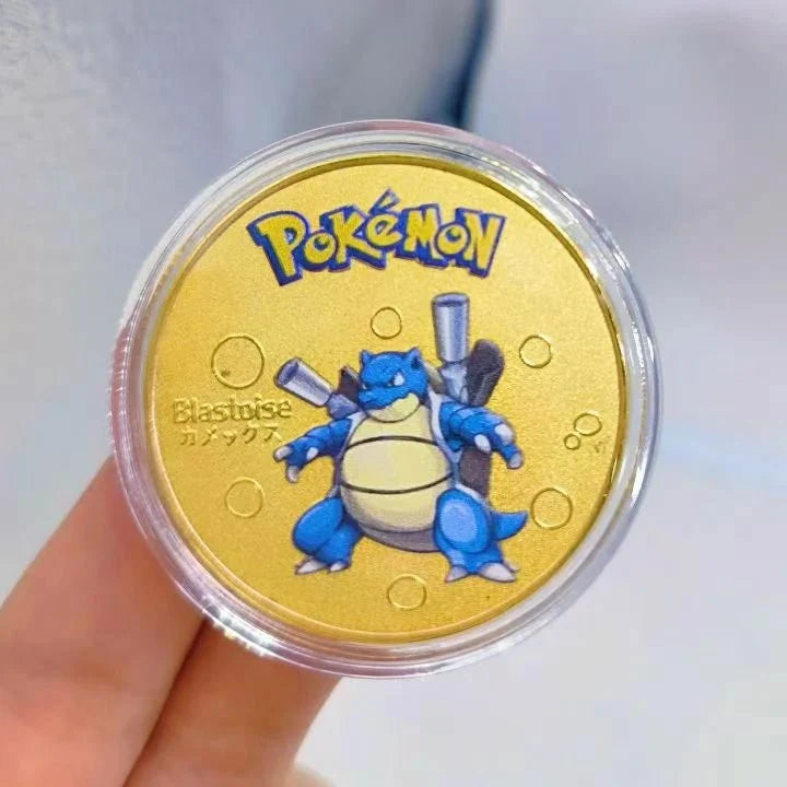 Personalized Commemorative Coin – Custom Design – Pokemon Trading – Pokémon Blastoise Gold Coins