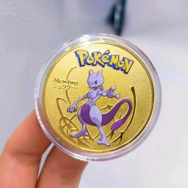 Personalized Commemorative Coin – Custom Design – Pokemon Trading – Pokémon Mewtwo Gold Coins