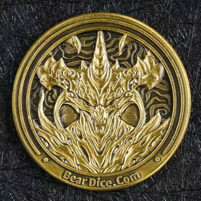 Personalized Commemorative Coin – Custom Design – Custom Role-Playing Game Accessories - Custom Tauren Warrior Gold
