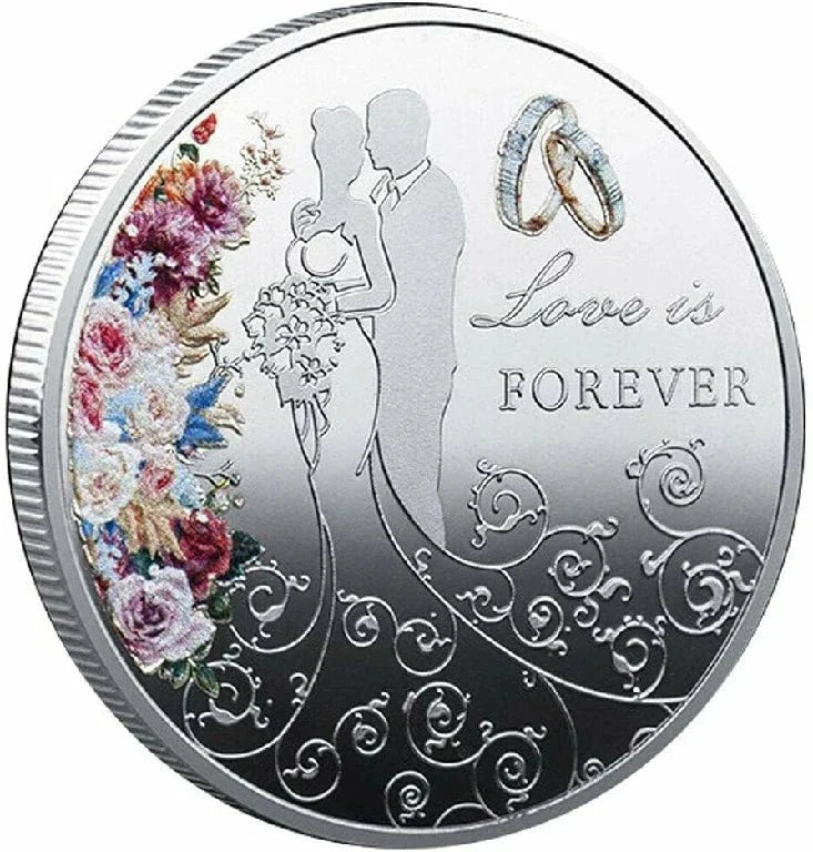 Personalized Commemorative Coin – Custom Design – Wedding Anniversary – Customized wedding coins, wedding anniversary