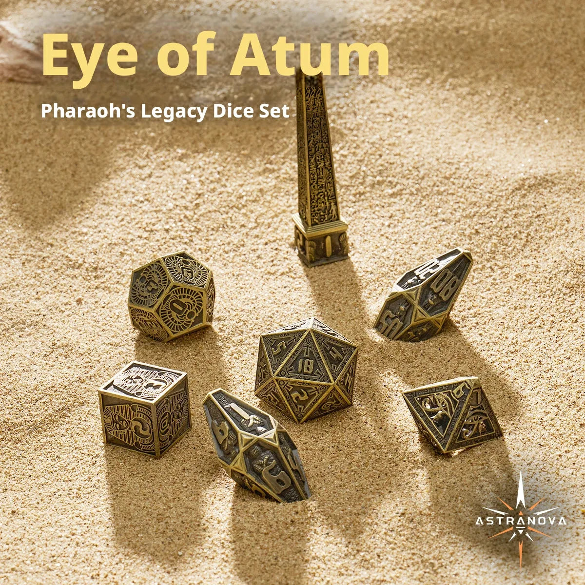 Pharaoh Metal RPG Dice Set – alternate product view