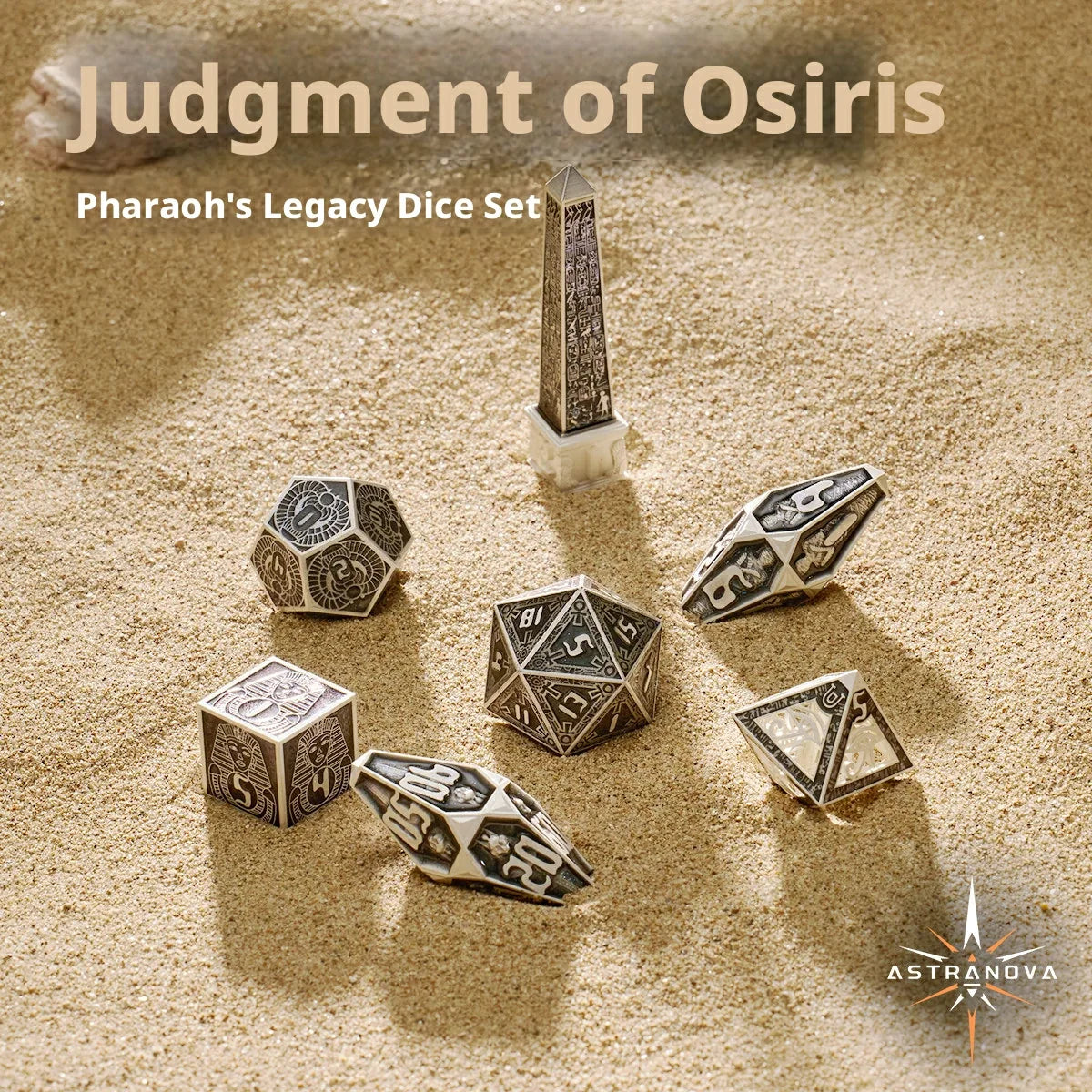 Pharaoh Metal RPG Dice Set – alternate product view
