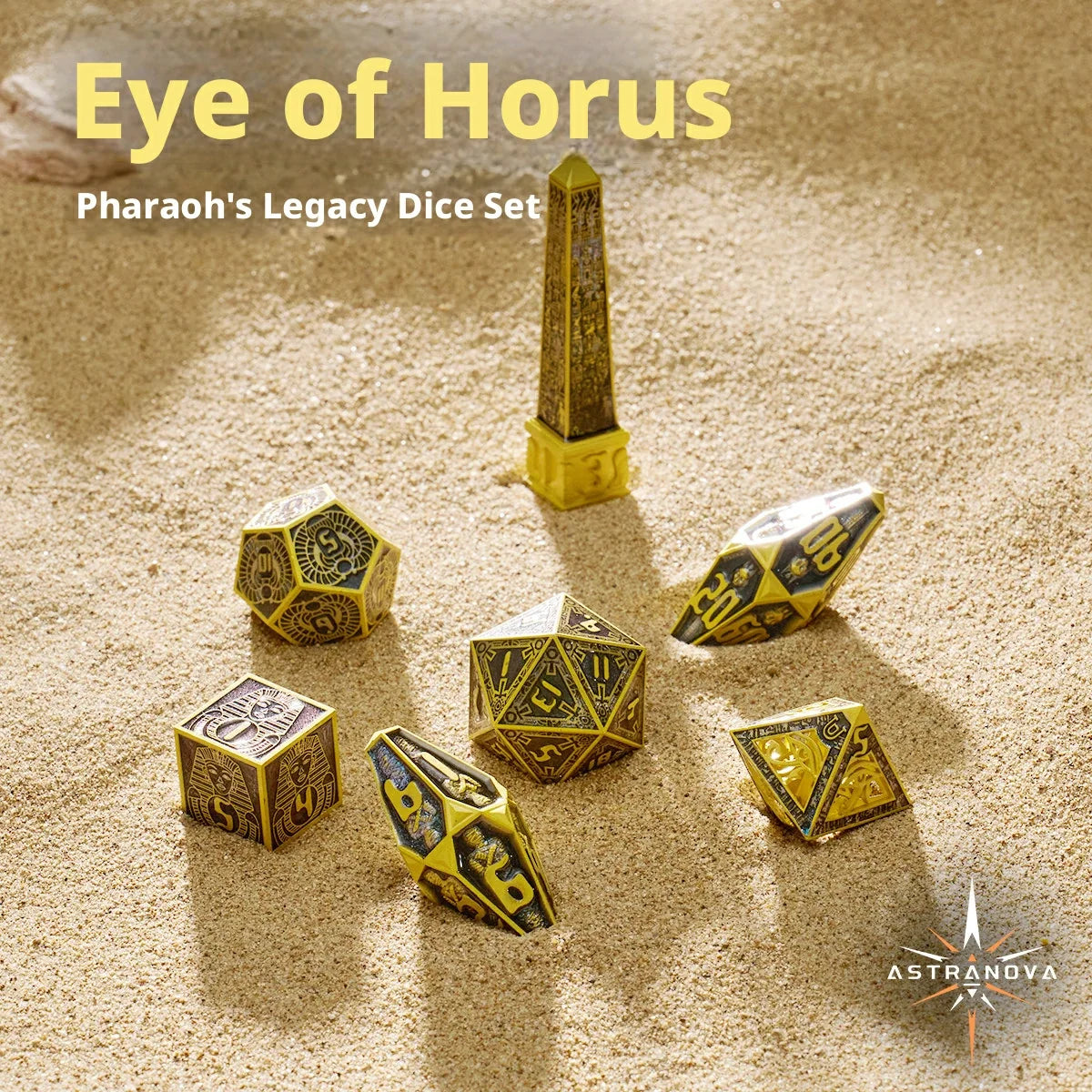 Pharaoh Metal RPG Dice Set – alternate product view