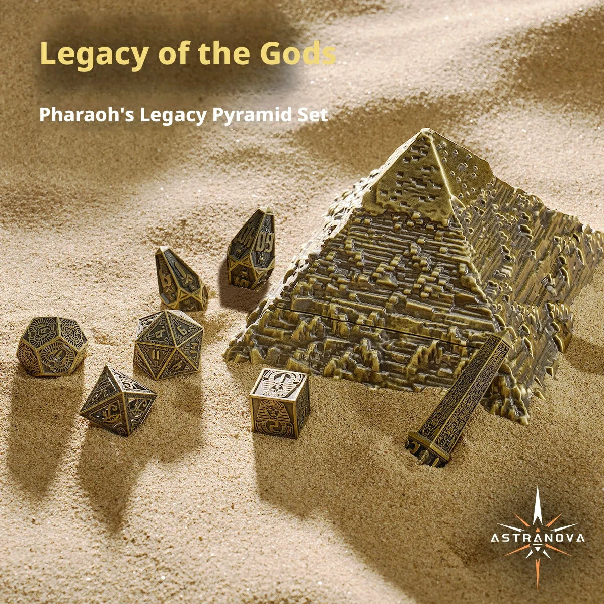Pharaoh Metal RPG Dice Set – alternate product view