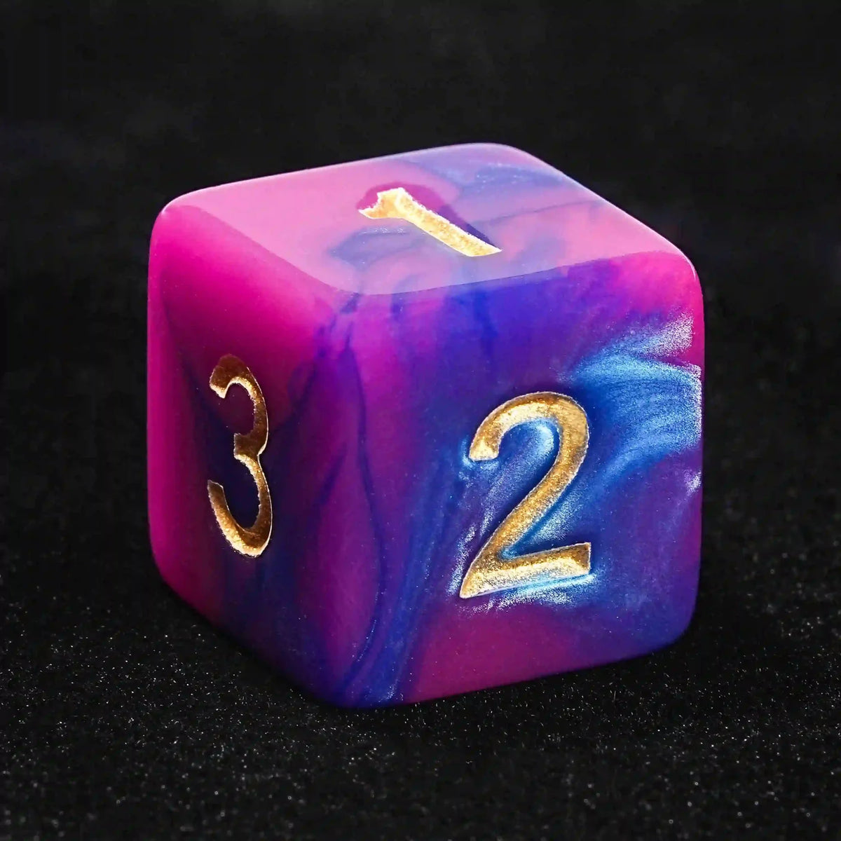 Piece Powder Acrylic DND Dice Set – Pink and Purple Gradient Acrylic DND Dice Set + Gold number