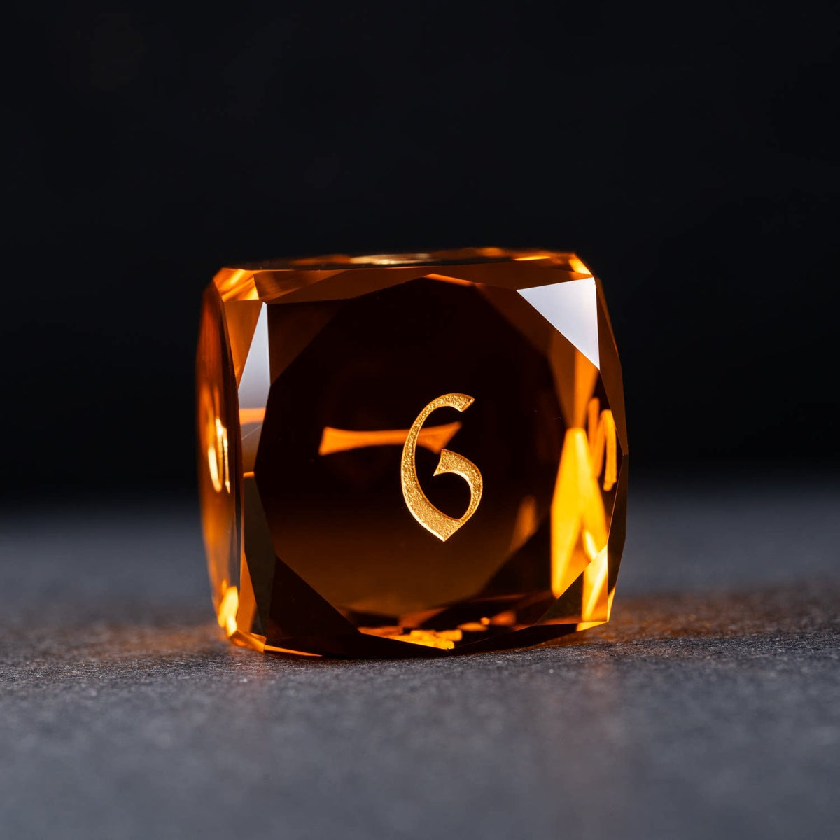 Pikachu Orange Glass DND Dice – Collectible Set – alternate product view