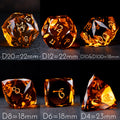 Pikachu Orange Glass DND Dice – Collectible Set – alternate product view