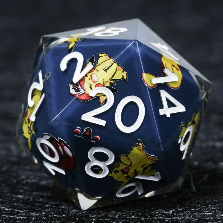 Pikachu Resin DND Dice Set – alternate product view